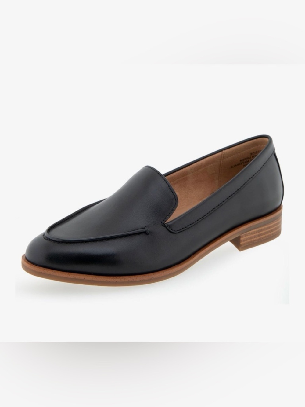 Aerosoles Eastside Women's Dress Loafers Black Leather Slip On Size 10
